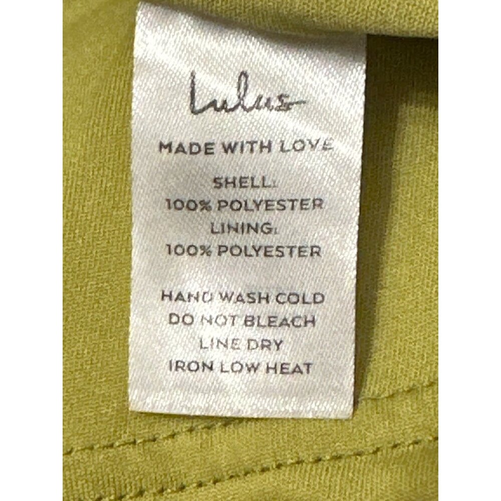 Lulus Small Lime Green Pleated Wrap Midi Summer Dress Bow Back Spaghetti Straps - Picture 7 of 10